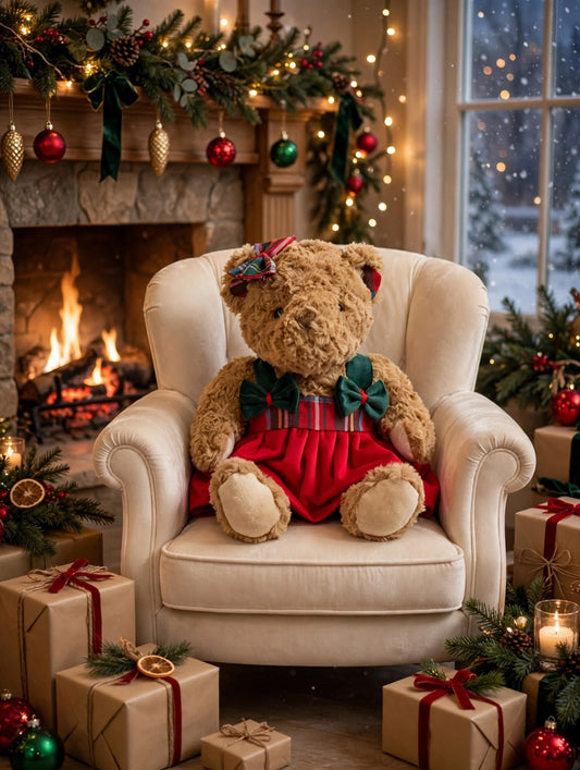 Orsetta Natalizia Chic - Collezione Christmas Luxury  cod 0001