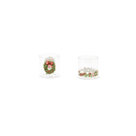 Assortimento bicchiere in borosilicato con scatola da 6 pezzi – Storia di Natale