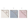 Triangolo di spugna in cotone 3 COLORI  con cavallino di Blanc Mariclo A38890  8016012750057