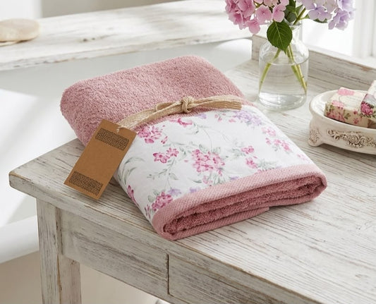 Coppia di asciugamani "LovelyShabby" rosa
