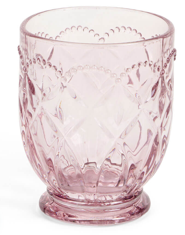 Nuvole di Stoffa set 6 Bicchieri Vetro Rosa Fiorirà Ø8×10 cm  HON261403