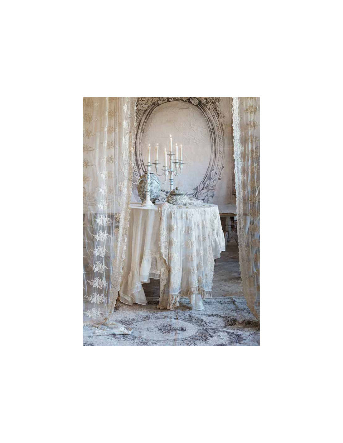 Blanc Mariclò Collezione Dentelle Tovaglia 135 x 170 cm 100% Poliestere 8016012712536