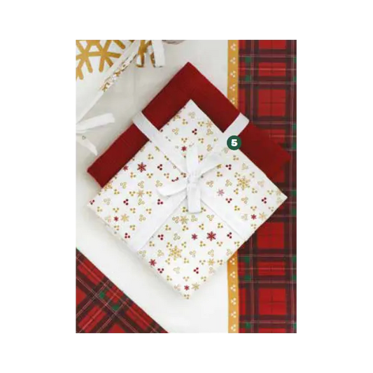 BRANDANI SET 2 STROFINACCI COLLEZIONE CHRISTMAS 8029722102627