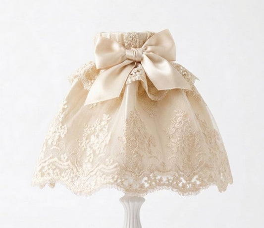 Cupola abat-jour e piantana "OfficinaTessile" beige