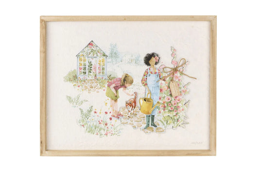 Nuvole di Stoffa Quadro canvas fiori in legno "Fiorirà" 40x2xH50 cm 2 varianti