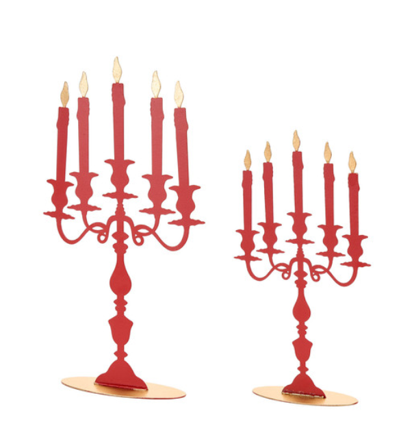 S/2 decorazione candelabro in metallo – Bear Wonderland