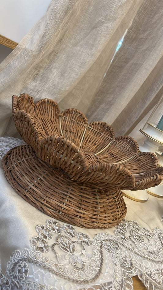 vassoio in rattan blanc mariclo a39323