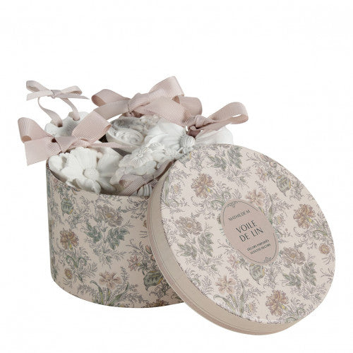 Set di 5 decorazioni profumate voile de lin