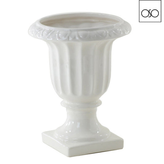 COPPA CLASSICA RIGATA Codice Prodotto: 371.11.1  COPPA CLASSICA GRANDE RIGATA CERAMICA BIANCO 18,50 CM x H 23,50 CM