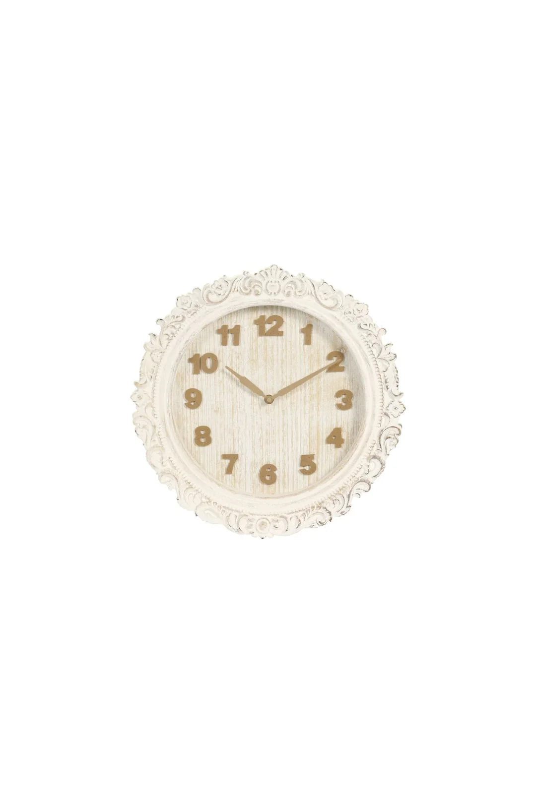 Nuvole di Stoffa Orologio in legno effetto anticato tondo da parete