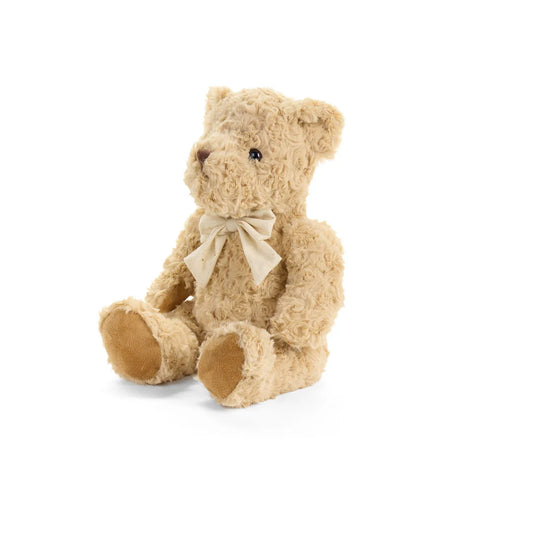 Nuvole di Stoffa Orso peluche nocciola con fiocco "Sweet Bear" 25 cm