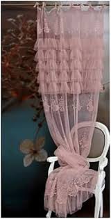 L'ATELIER 17 Tenda in pizzo e tulle "Andromeda" Shabby Chic 140x290 cm 5 varianti (1pz)
