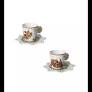 Set 2 Tazzine Caffè Christmas New Bone China 8029722899145