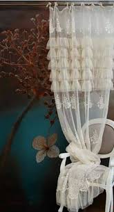 L'ATELIER 17 Tenda in pizzo e tulle "Andromeda" Shabby Chic 140x290 cm 5 varianti (1pz)