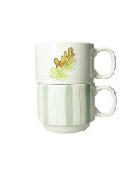 TAZZA IMPILABILE FOGLIA E RIGHE