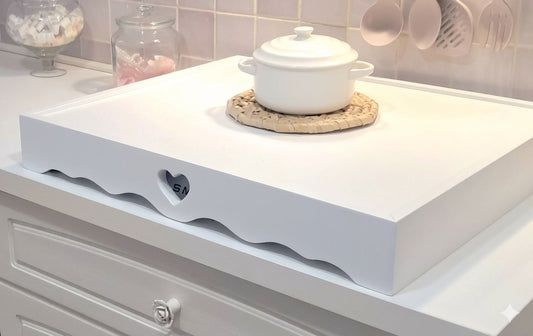 COPRIFUOCO IN LEGNO PER 5 FUOCHI ARTIGIANALE