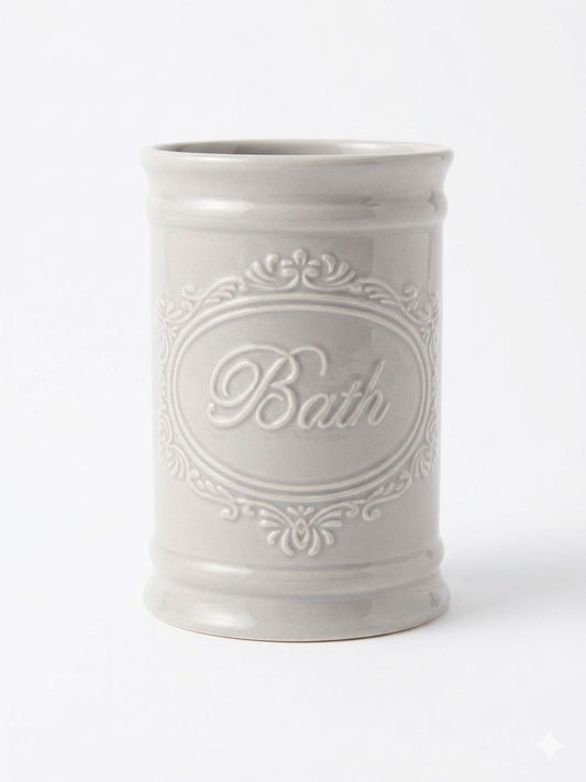 Nuvole di stoffa porta spazzolino "bath" grigio hgo240513