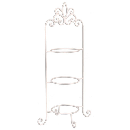 Etagere per 3 piatti 77 cm Bianco Ferro etagère