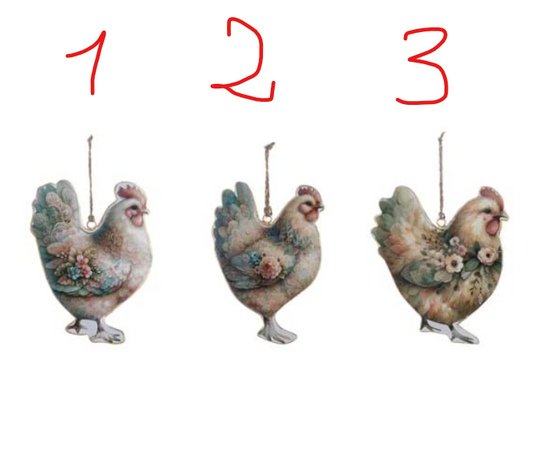 DECORO GALLINA ASS.  A39979