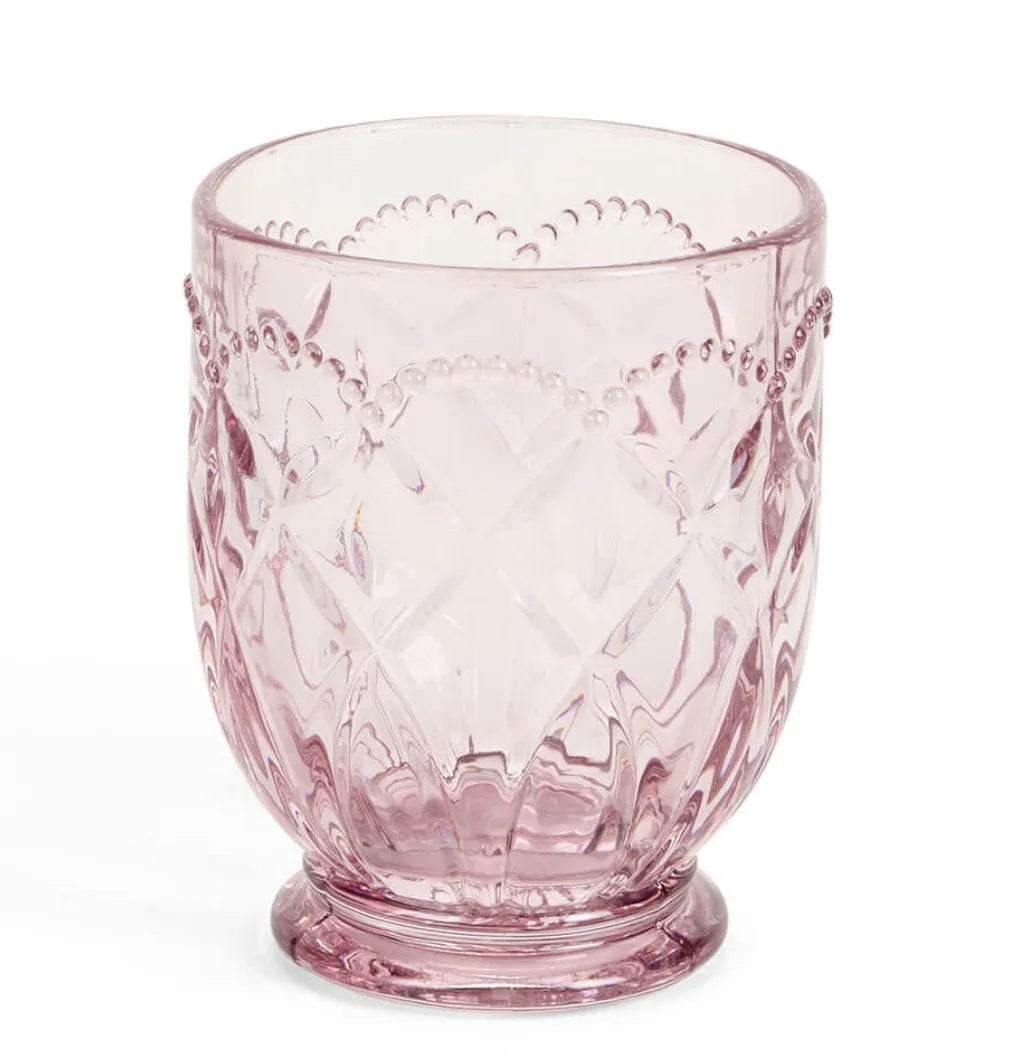 Nuvole di stoffa Bicchiere Vetro Rosa Fiorirà D8x10 cm