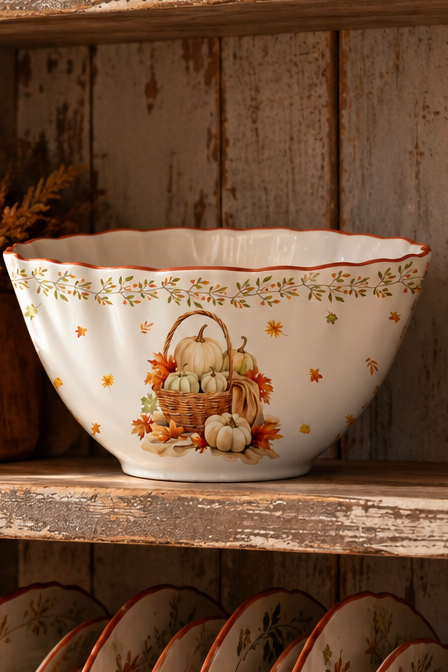 Isabelle Rose Ciotola in  porcellana Vintage Autunno 12 cm 47203 EAN:3830084553294