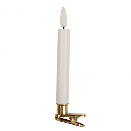 Candele a LED affusolate, set da 10, Ø 2x14 cm, cera bianca  Articolo n. 6CA0008 EAN 8720898136798
