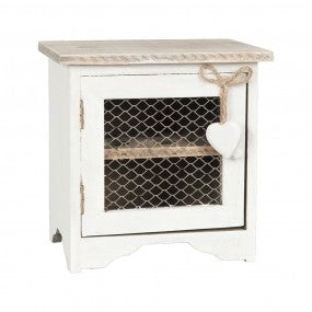 Mobile portauova 19x14x19 cm Bianco Legno Bicchiere per le uova  62594