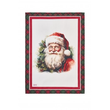 Nuvole di Stoffa - Christmas Is Coming Canovaccio bordo tartan 40x70cm