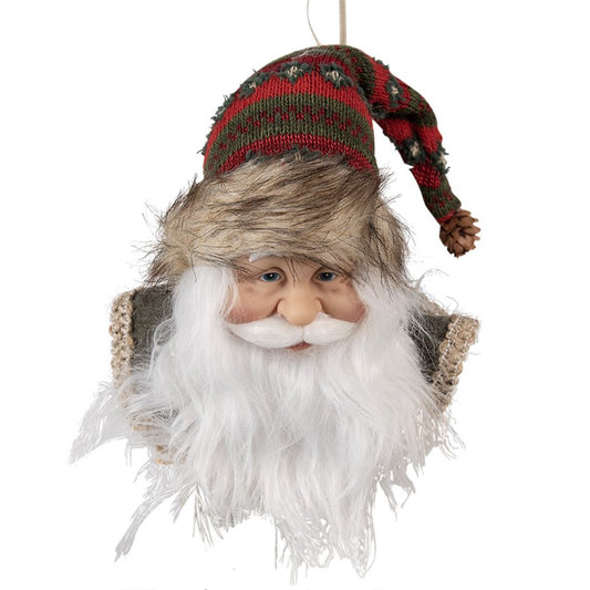 Ornamento Natalizio Babbo Natale 10x9x28 cm Rosso Plastica Riferimento 65267  8720898025238