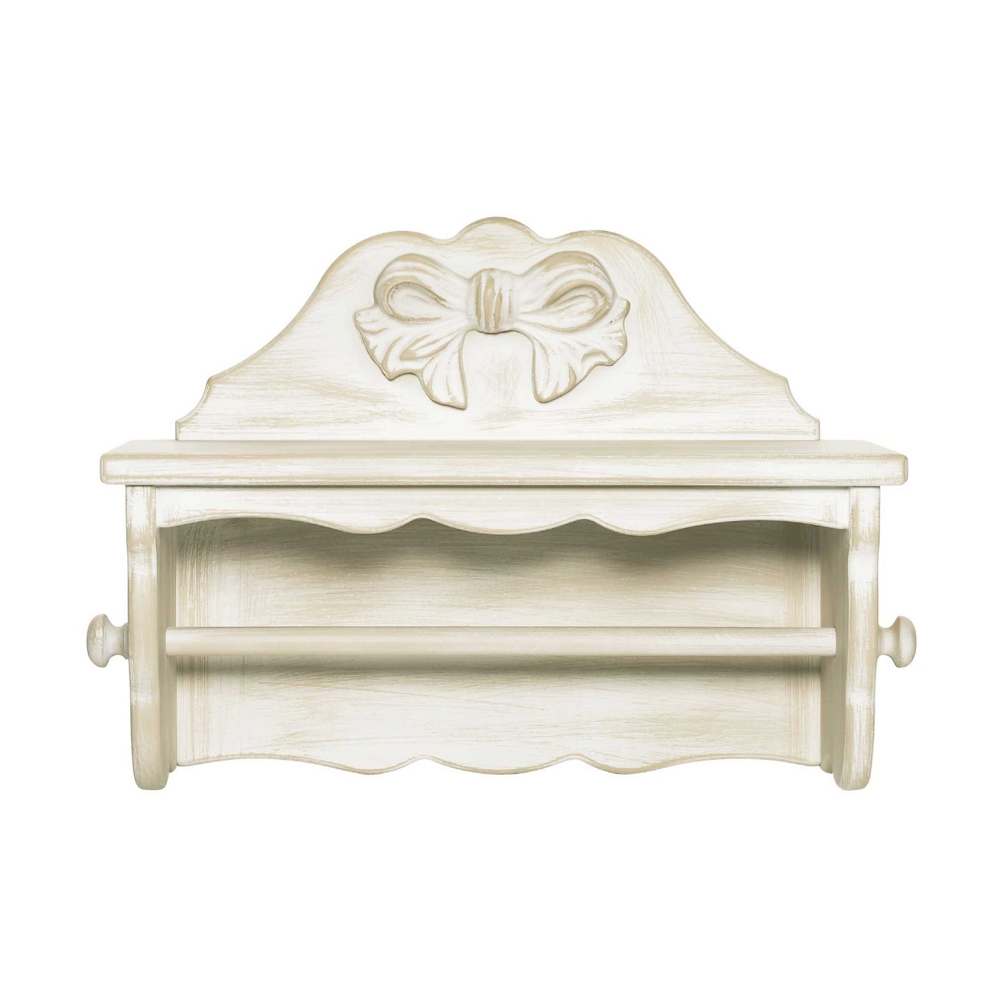 mensola porta scottex con fiocco TORTORA