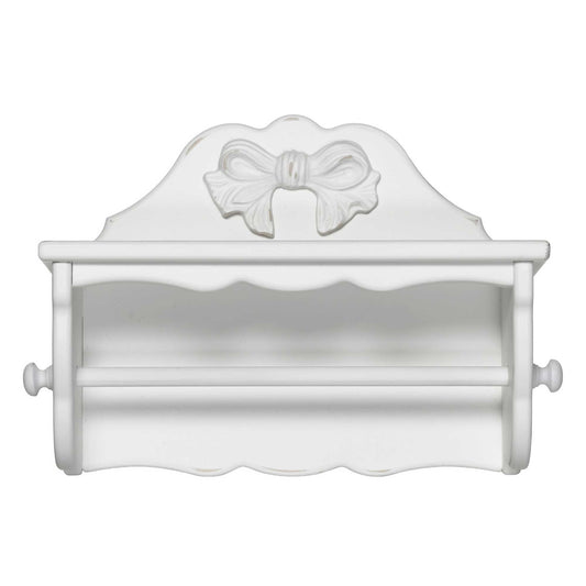 mensola porta scottex con fiocco BIANCO