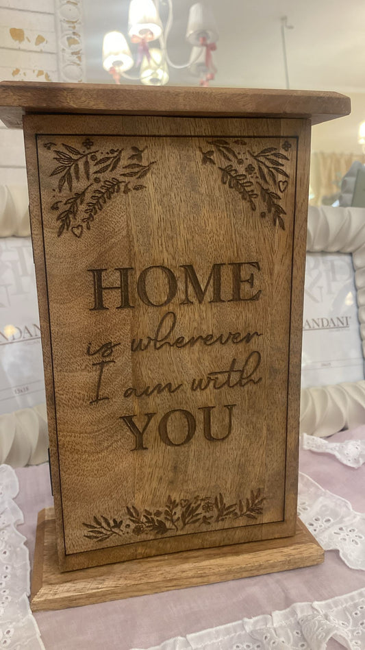 portachiavi in legno