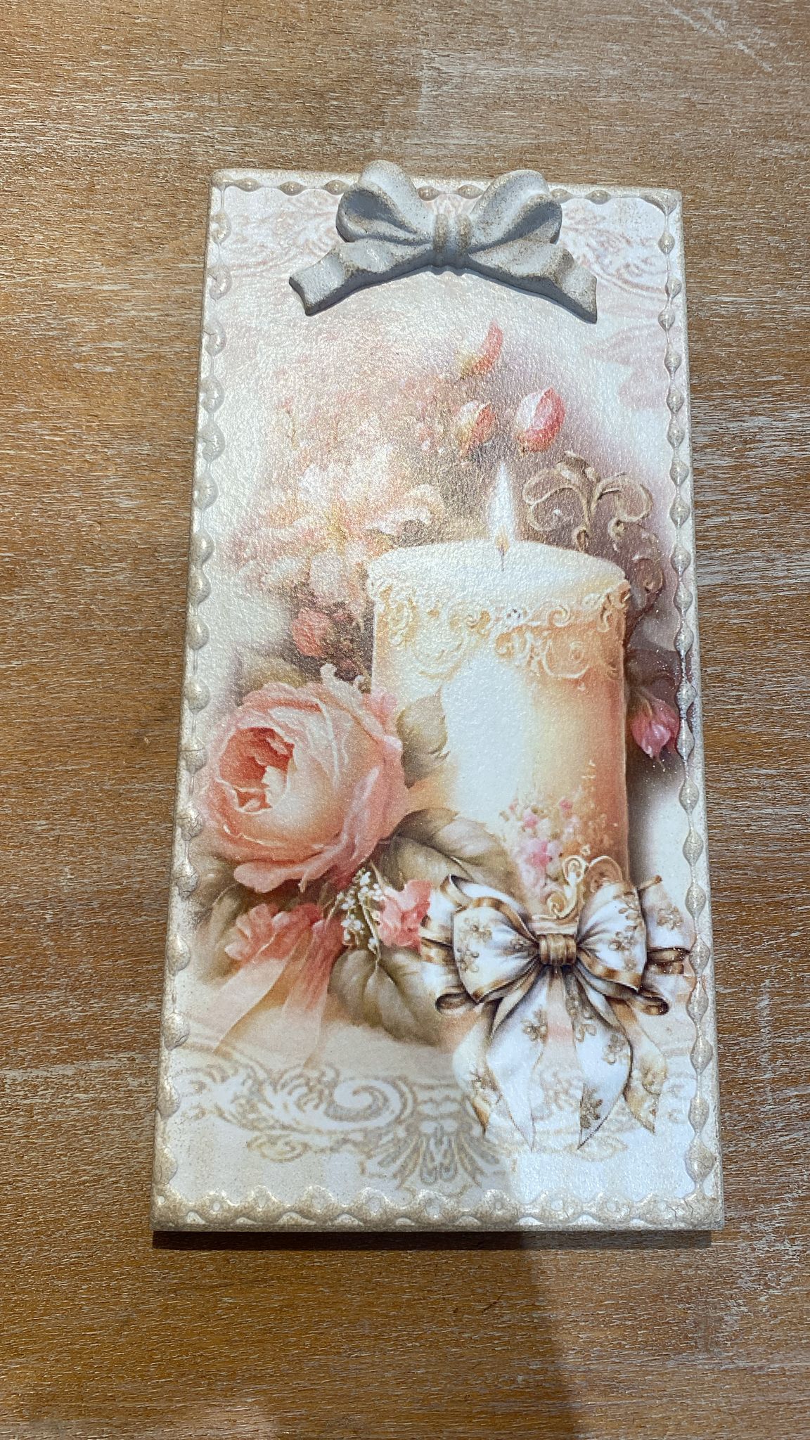 quadretto  in legno cesaria arte r15