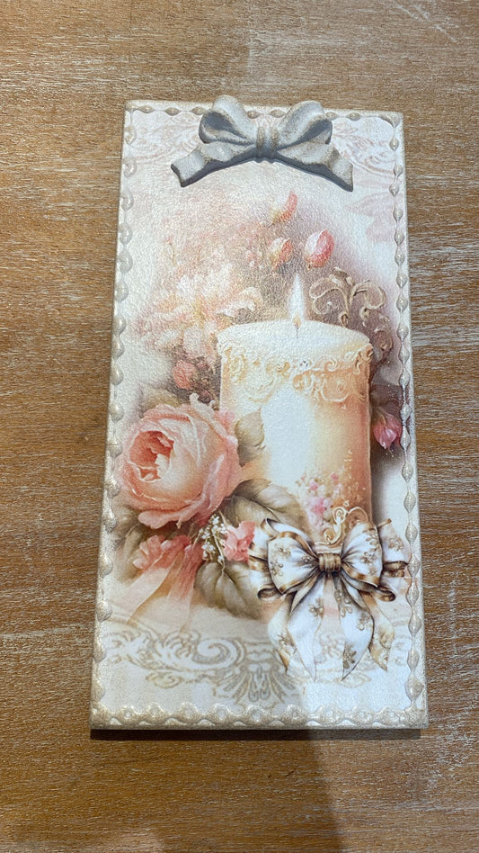 quadretto  in legno cesaria arte r15