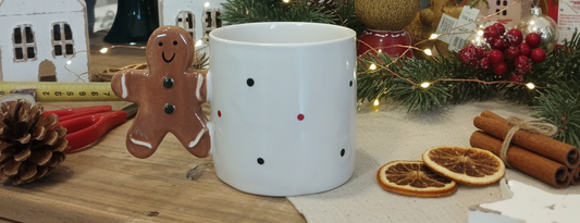 TAZZA BIANCA IN CERAMICA CON MANICO GINGER