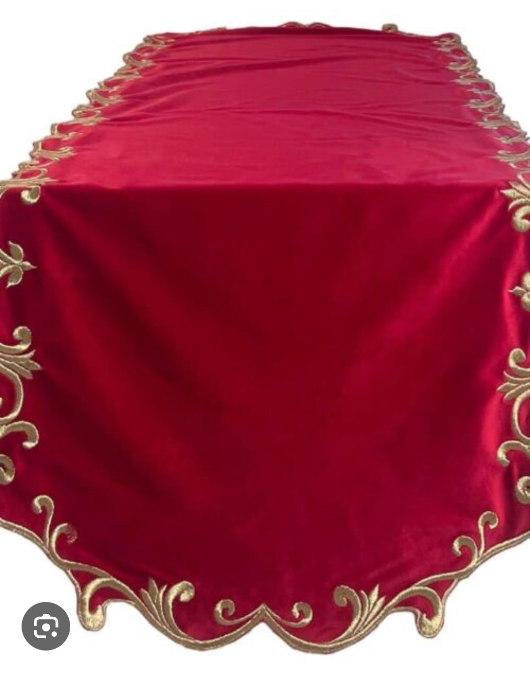 RUNNER IN VELLUTO CLODETTE ABILE ROSSO 160X40