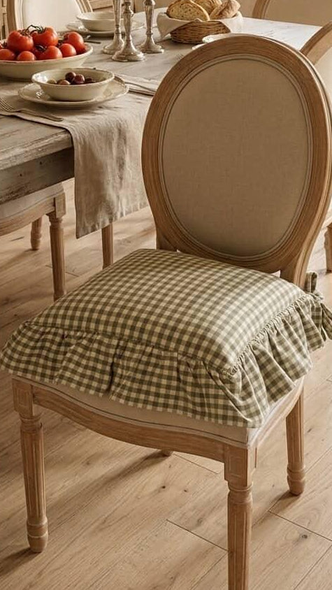 Cuscino a quadrettino Blanc mariclo