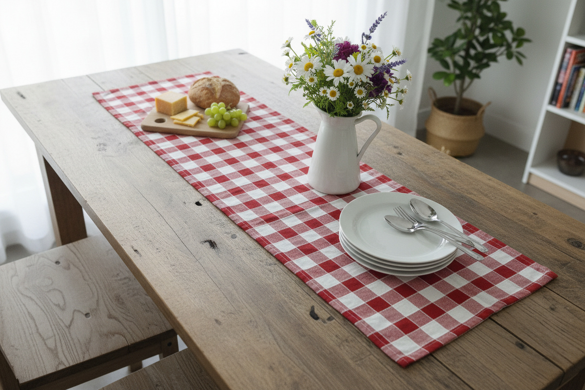 RUNNER BLANC MARICLO A QUADRI 45X140