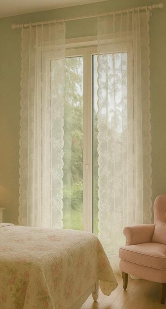 Coppia tende dianthus 140x290cm