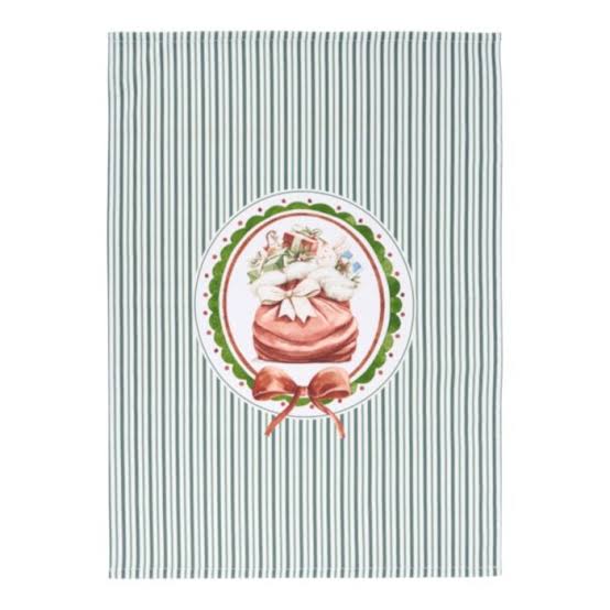STROFINACCIO IN COTONE MAGIC NOEL NUVOLE DI STOFFA 50X70CM VERDE