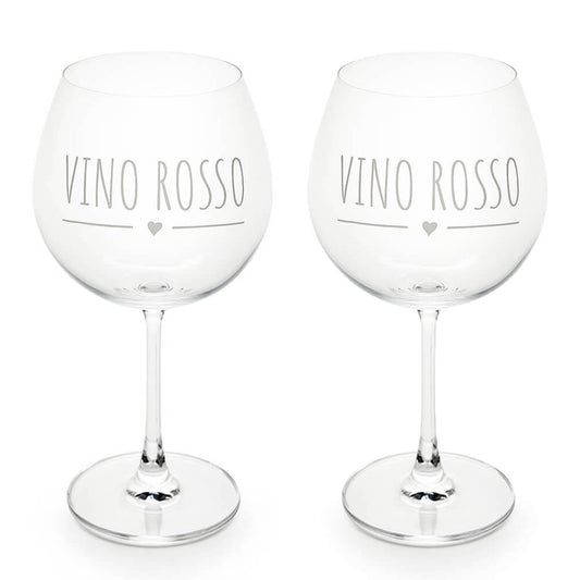 DUE CALICI VINO ROSSO 643 ML NUVOLE DI STOFFA