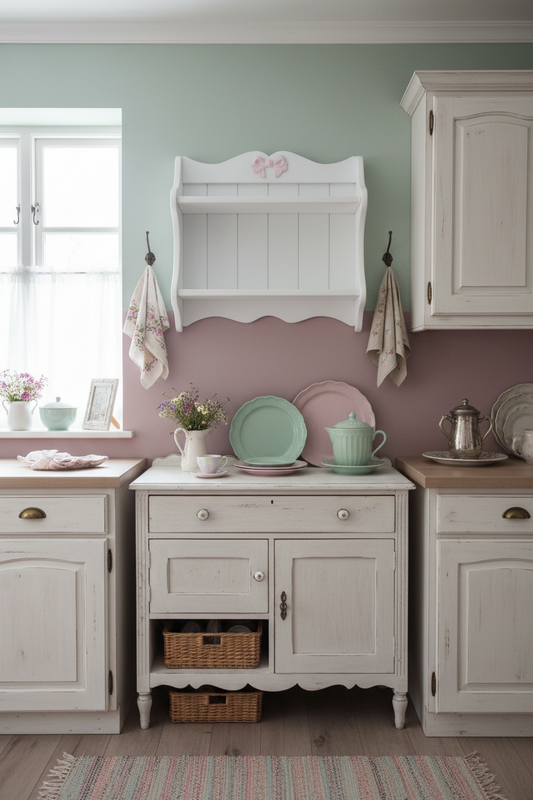 PIATTAIA BIANCA CON FIOCCHI ROSA 2 RIPIANI 60X55