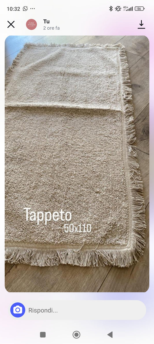 Tappeto con frange