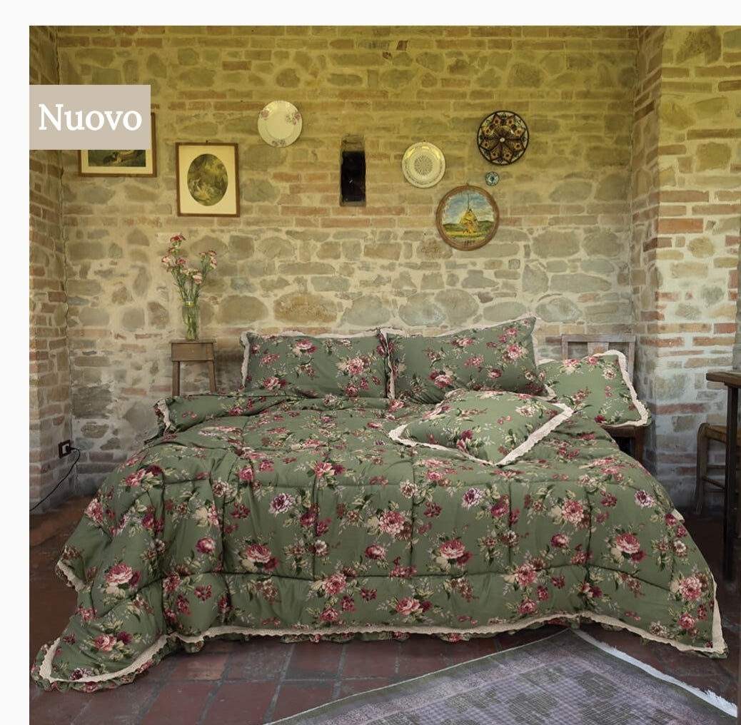 Trapunta matrimoniale Giada invernale