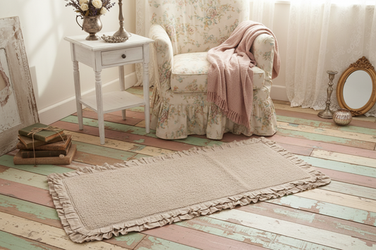 TAPPETO BEIGE BLANC MARICLÒ CON GALA 50X130