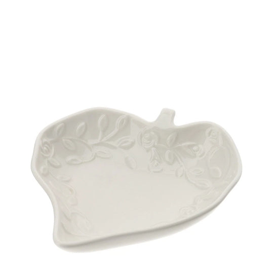 Hervit art. 30644 ciotola foglia cuore porcellana Romance 10cm