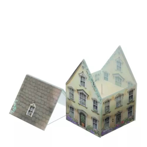 HERVIT ART. 29938 CONTENITORE CANDELA VETRO COTTAGE GIALLO 9X9X13CMviene aperta una nuova finestra o scheda N