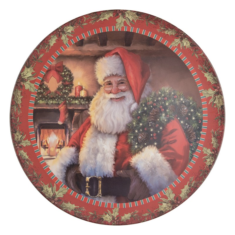 Sottopiatto Ø 40 cm Rosso Plastica Babbo Natale Riferimento 65753  8720898077244