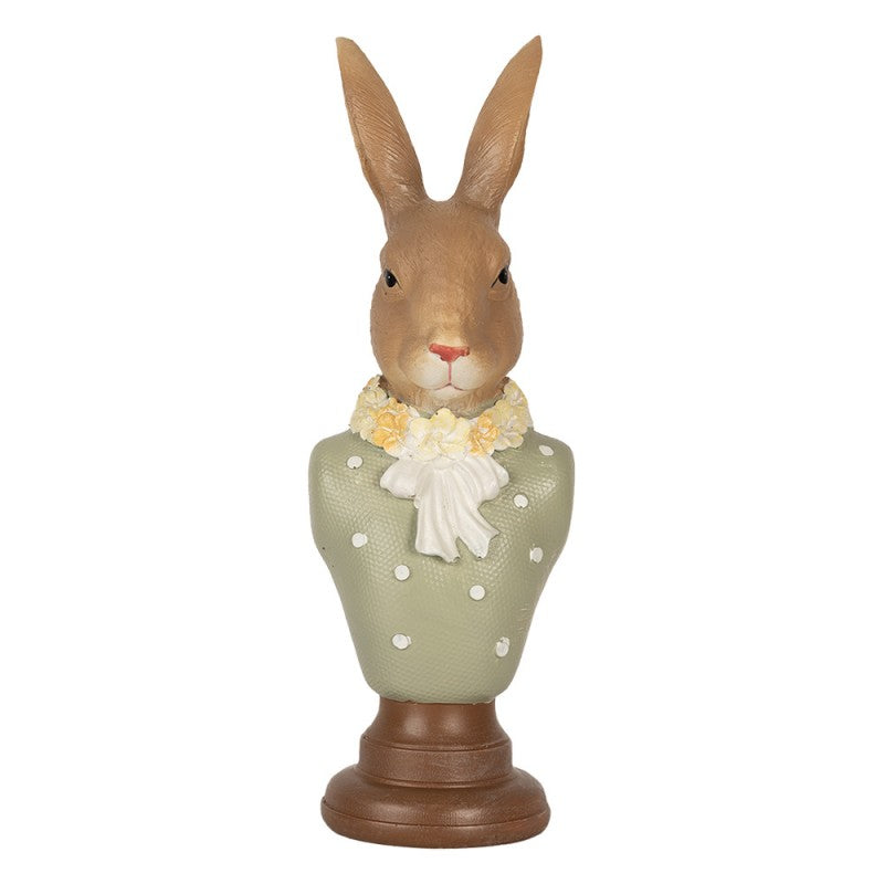 Statuetta decorativa Coniglio 6x5x18 cm Marrone