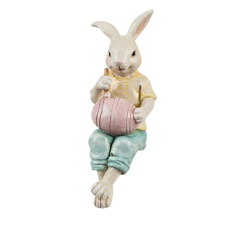 Statuetta decorativa Coniglio 7x5x14 cm Beige